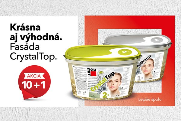 Baumit CrystalTop akcia Baumit CrystalTop akcia